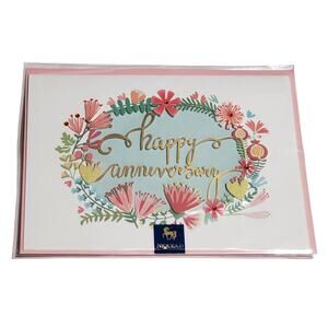NIQUEA.D Happy Anniversary "Warmest Wishes Great Day" Luxury Card